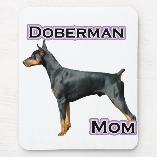 Tapis De Souris Doberman Pinscher Maman 4 (Devant)