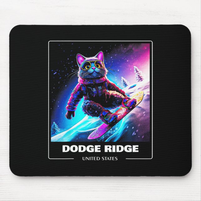 Tapis De Souris Dodge Ridge États-Unis Ski Ski Ski (Devant)