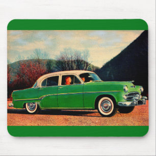 Tapis De Souris Dodge Royal V8 1954 en vert