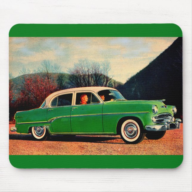 Tapis De Souris Dodge Royal V8 1954 en vert (Devant)