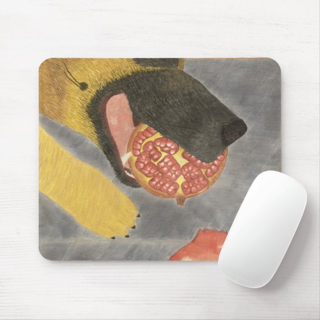 Tapis De Souris Dog and pomegranate mouse pad (Avec souris)