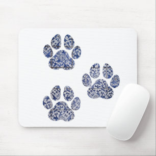 Tapis De Souris Dog Paw Prints - Portuguese Tiles