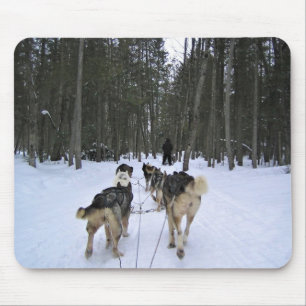 Tapis De Souris Dog Sledding à Québec, Canada