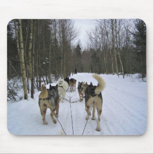 Tapis De Souris Dog Sledding à Québec, Canada