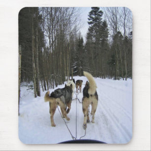 Tapis De Souris Dog Sledding à Québec, Canada