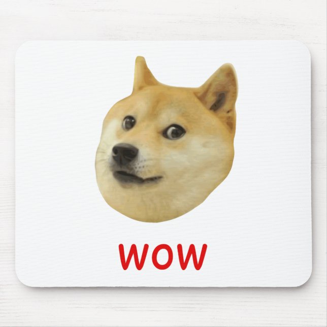 Tapis De Souris Doge très wow beaucoup de chien un tel Shiba Shibe (Devant)