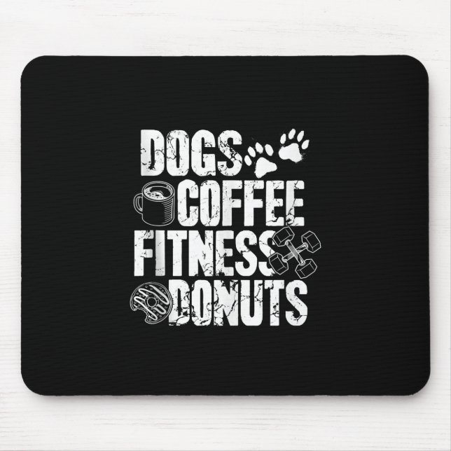 Tapis De Souris Dogs Coffee Ness Donuts (Devant)