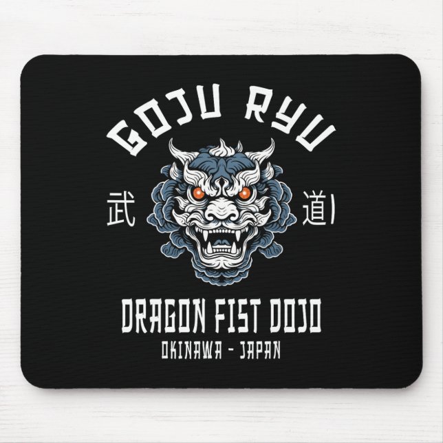 Tapis De Souris Dojo Dragon Fist Karaté Goju Ryu  (Devant)