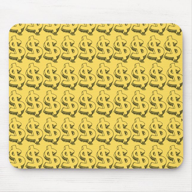 Tapis De Souris dollar or (Devant)