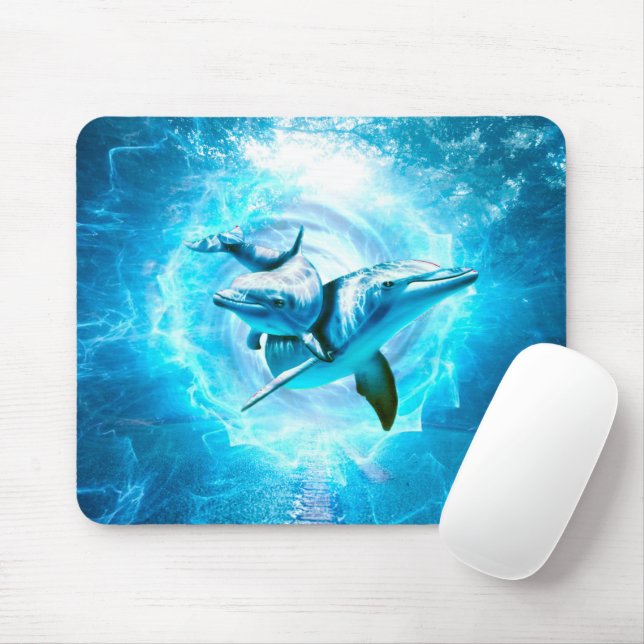 Tapis De Souris dolphin blue fantasy (Avec souris)