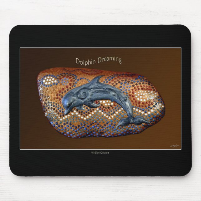 Tapis De Souris DOLPHIN DREAMING Marine Mammal MousePad (Devant)