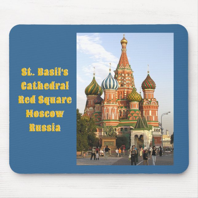 TAPIS DE SOURIS "DOMES DE ST. BASIL'S, MOSCOU" SOURIS MAT/MOUSEPAD (Devant)