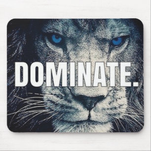 Tapis De Souris Dominez - le lion de motivation