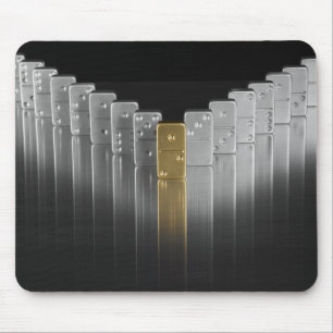 Tapis De Souris Dominos d'or et d'argent