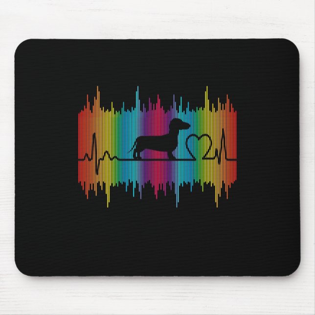 Tapis De Souris Don de chien| Dachshund Love (Devant)