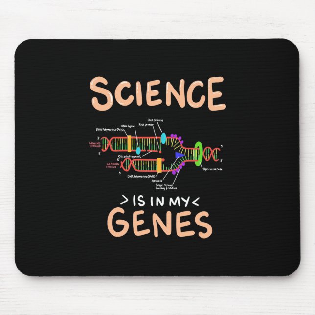 Tapis De Souris Don de scientifique | La science est dans mes gène (Devant)