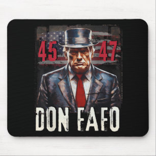 Tapis De Souris Don Fafo Trump 45 47 Drôle Tee politique patriotiq