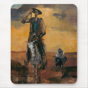 Tapis De Souris Don Quichotte sur le chemin Stanislav Stanek