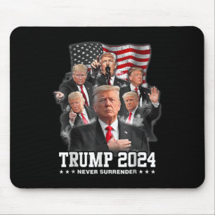 Tapis De Souris Donald J Trump 2024 Ne jamais céder 1