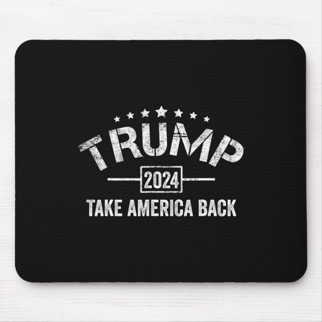 Tapis De Souris Donald Trump 2024 Reprendre l'Amérique 4 juillet E (Devant)