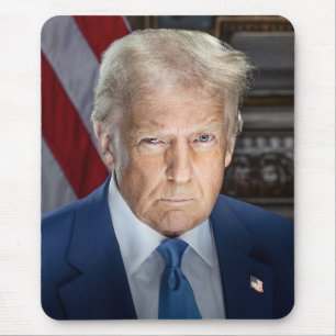 Tapis De Souris Donald Trump 2025 Portrait du président américain