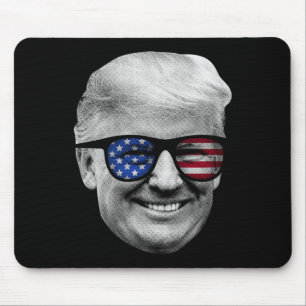 Tapis De Souris Donald Trump 4 juillet drapeau américain