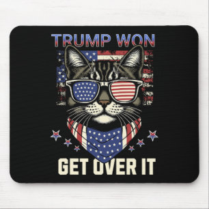 Tapis De Souris Donald Trump a gagné l'élection 2024 Chats pour le