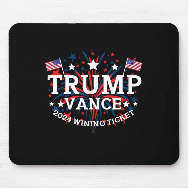 Tapis De Souris Donald Trump a gagné l'inauguration de l'élection  (Devant)