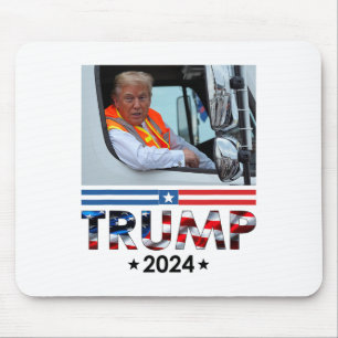 Tapis De Souris Donald Trump À Garbyge Truck Team Garge Pour Trump