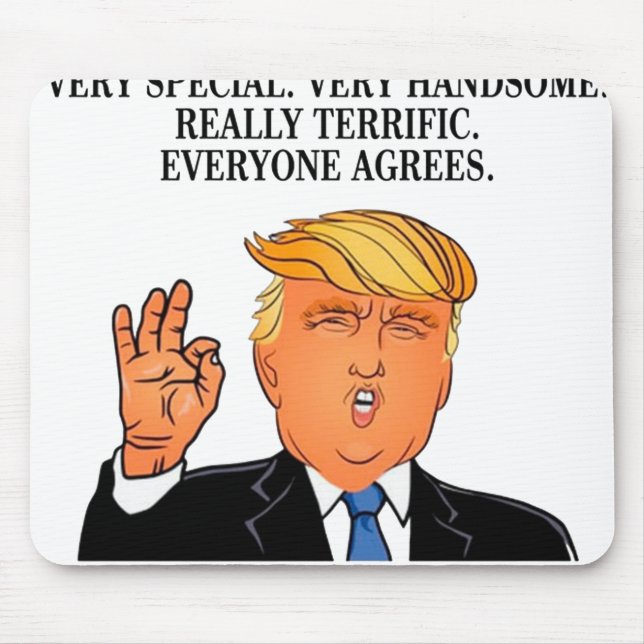 Tapis De Souris Donald Trump - anniversaire terrible de fête des (Devant)