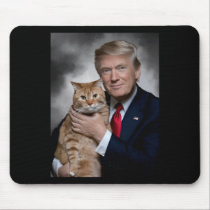 Tapis De Souris Donald Trump Et Cat Drôle Trump Et Chat