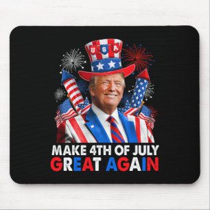Tapis De Souris Donald Trump Feu d'Artifice Patriotique Fait 4 Jui