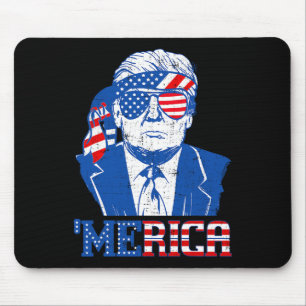 Tapis De Souris Donald Trump Merica Trump Drapeau Les États-Unis 4