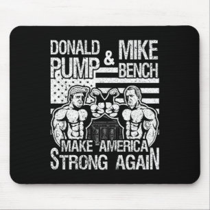 Tapis De Souris Donald Trump Pompe Mike Pence Développé Couché Cul