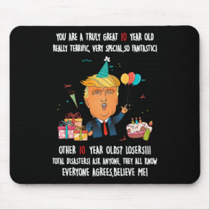 Tapis De Souris Donald Trump président drôle 10e anniversaire Trum