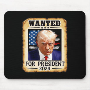 Tapis De Souris Donald Trump Tiré Recherché Aux États-Unis Préside