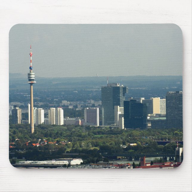 Tapis De Souris Donauturm et ville de l'ONU (Devant)