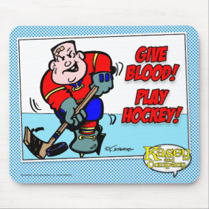 Tapis De Souris Donne du sang ! Jouez au hockey !