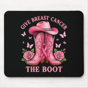 Tapis De Souris Donner Le Cancer Du Sein L'Initiale Cowgirl Cancer