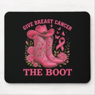 Tapis De Souris Donner Le Cancer Du Sein L'Initiale Cowgirl Cancer