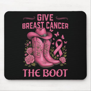 Tapis De Souris Donner Le Cancer Du Sein L'Initiale Cowgirl Cancer