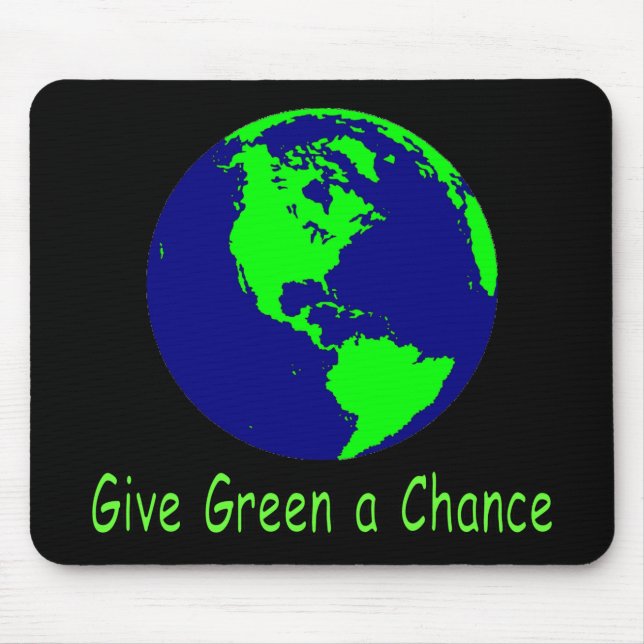 Tapis De Souris "Donnez à vert une occasion" Mousepad (Devant)