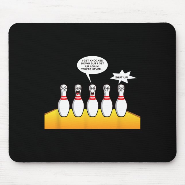 Tapis De Souris Dons De Bowling Pour Hommes Drôle Bowler Designs - (Devant)