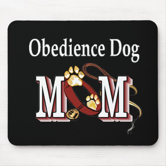 Tapis De Souris Dons de maman Obéissance du chien (Devant)
