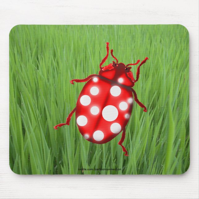 Tapis De Souris Dons LadyBug pour les buglovers et les jardiniers (Devant)