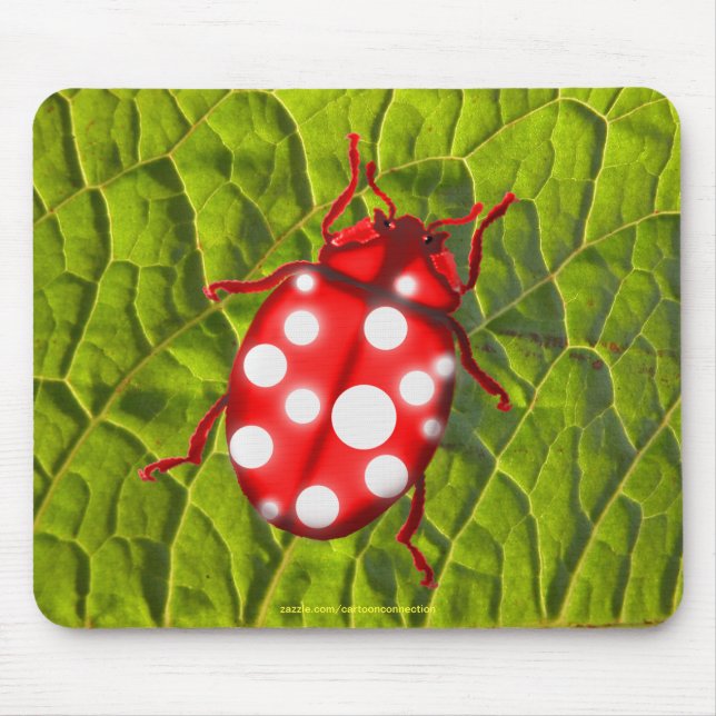 Tapis De Souris Dons LadyBug pour les buglovers et les jardiniers (Devant)