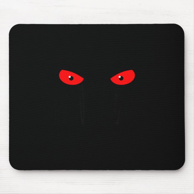 Tapis De Souris Don't Push My Buttons_ Red Eyes _ Sarcastic Attitu (Devant)