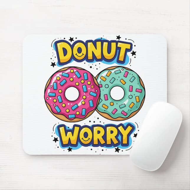 Tapis de souris Donut Worry (Avec souris)
