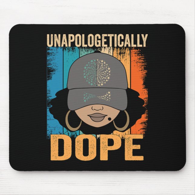 Tapis De Souris Dope Femmes Noires Mois de l'histoire Junet1 (Devant)