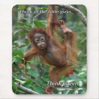 Tapis de souris d'orang-outan de bébé